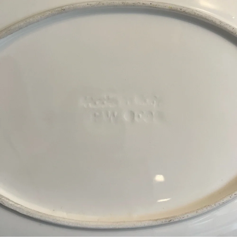 SOLD Vibrant Hand-Painted Ceramic Oval Platter 13", Red Tomatoes, Made in Italy - Picture 4 of 15
